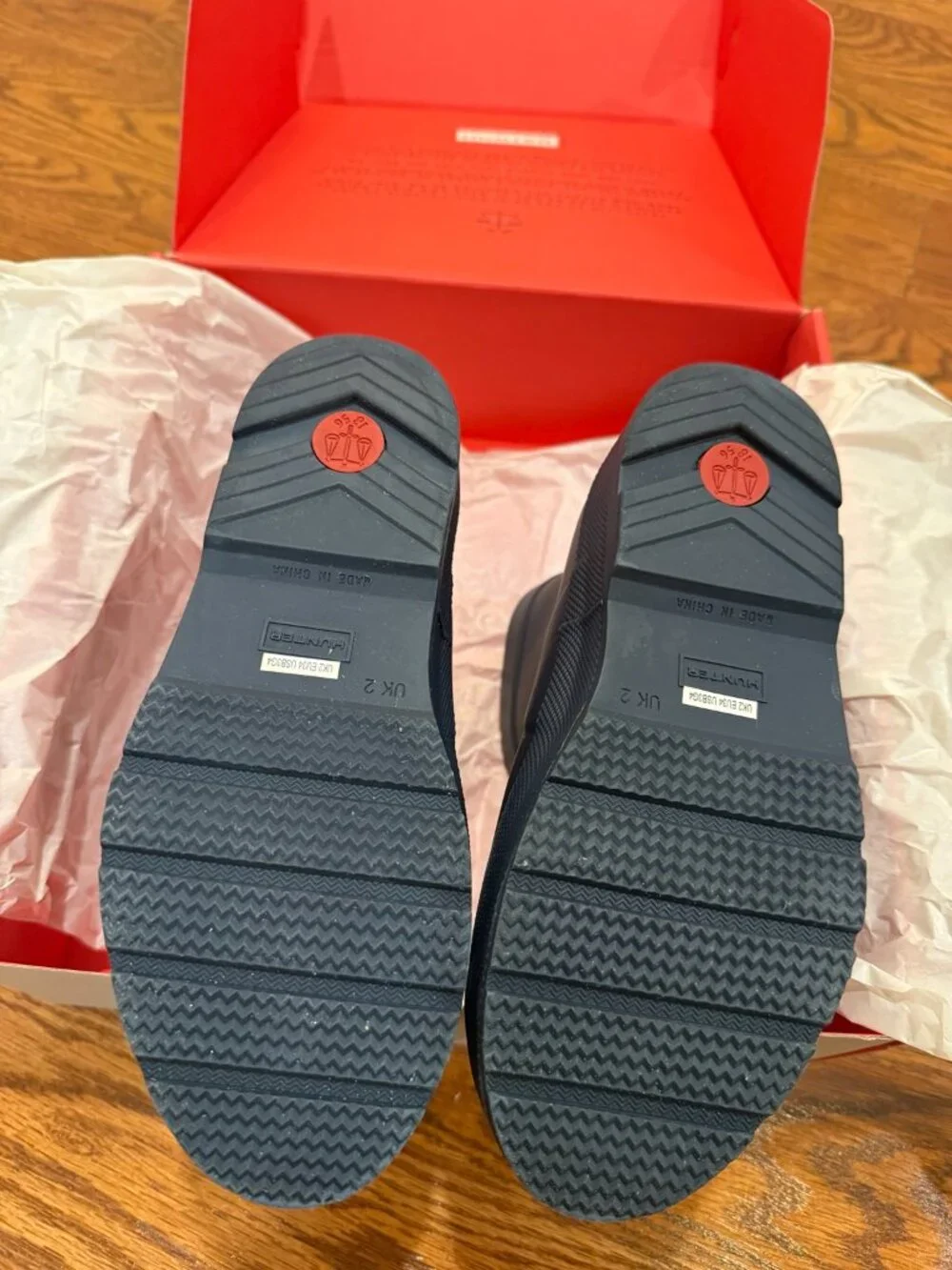 Hunter Kids Navy Rain Boots
